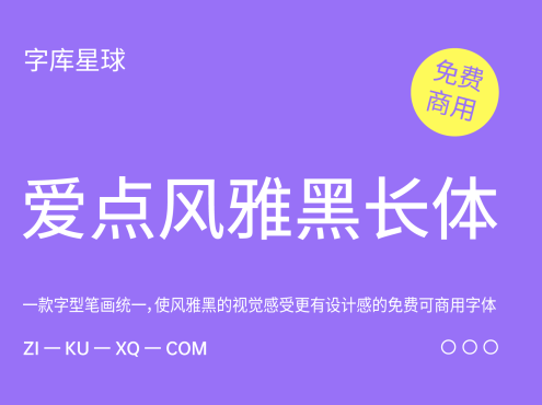 爱点风雅黑长体